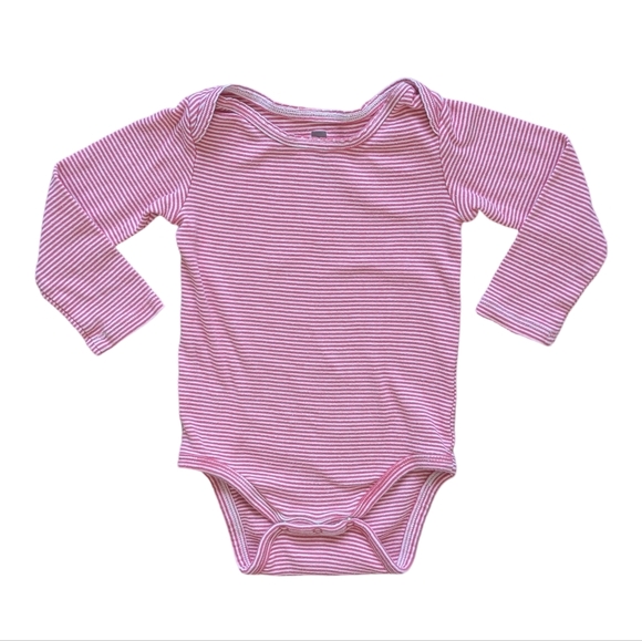 Tea Collection Other - Tea Collection Red and White Stripes Long Sleeve Bodysuit - Size 12-18M
